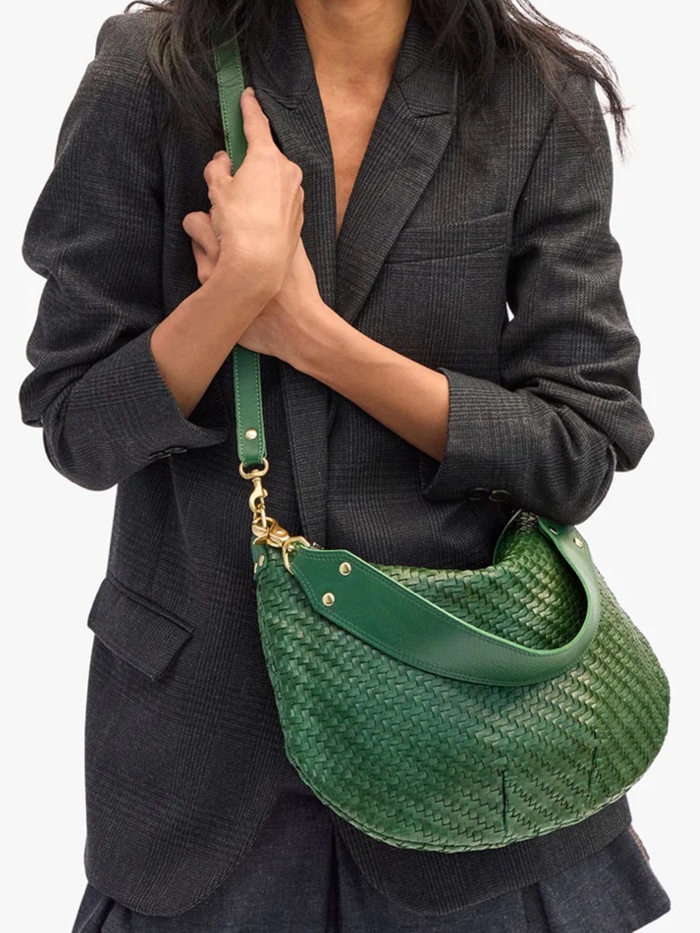 Moyen Messenger Shoulder Bag in Green - Picture 1 of 8